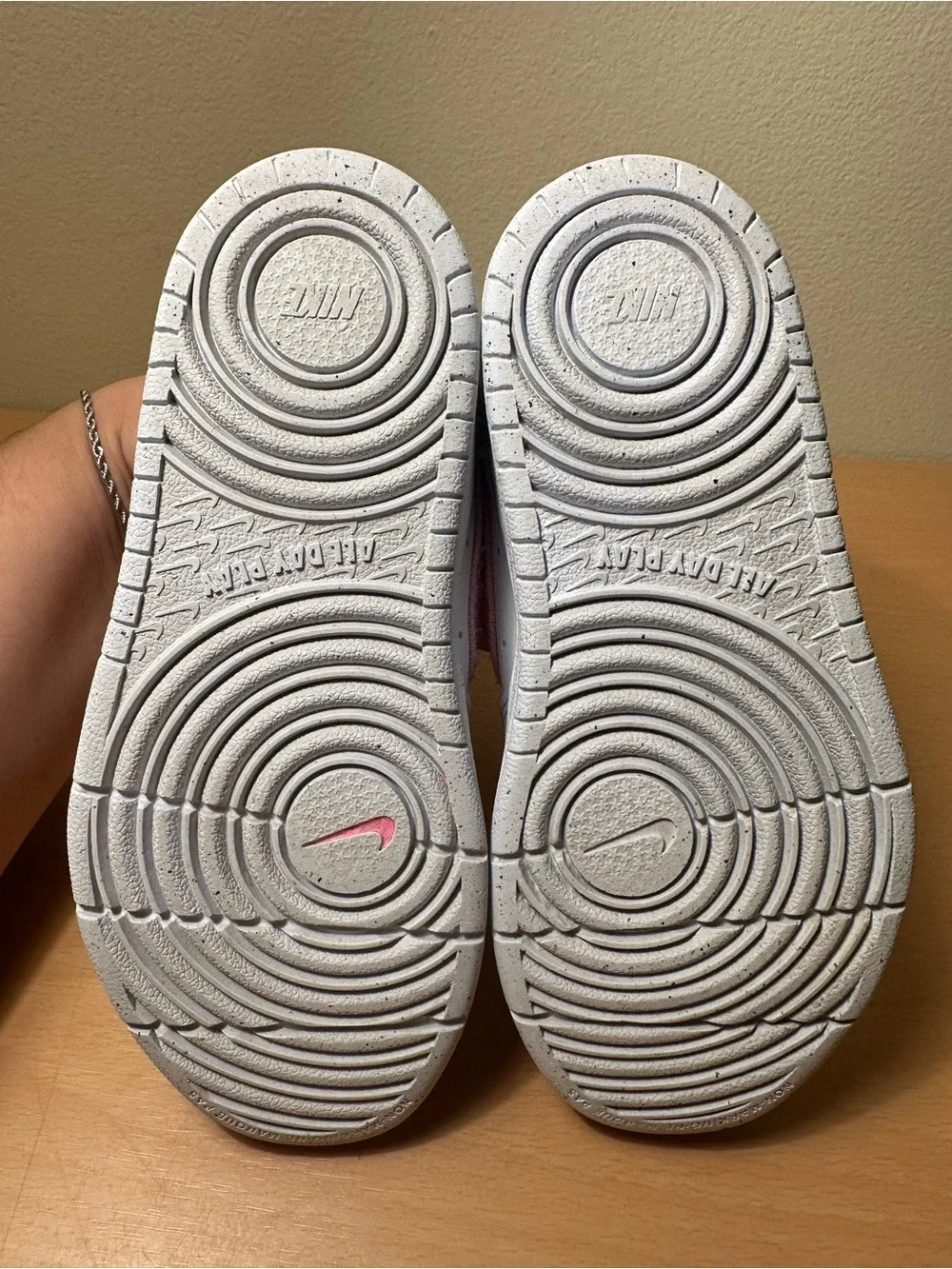 Nike Court Borough Low Essential White Rising Pink Shoes Size 11C